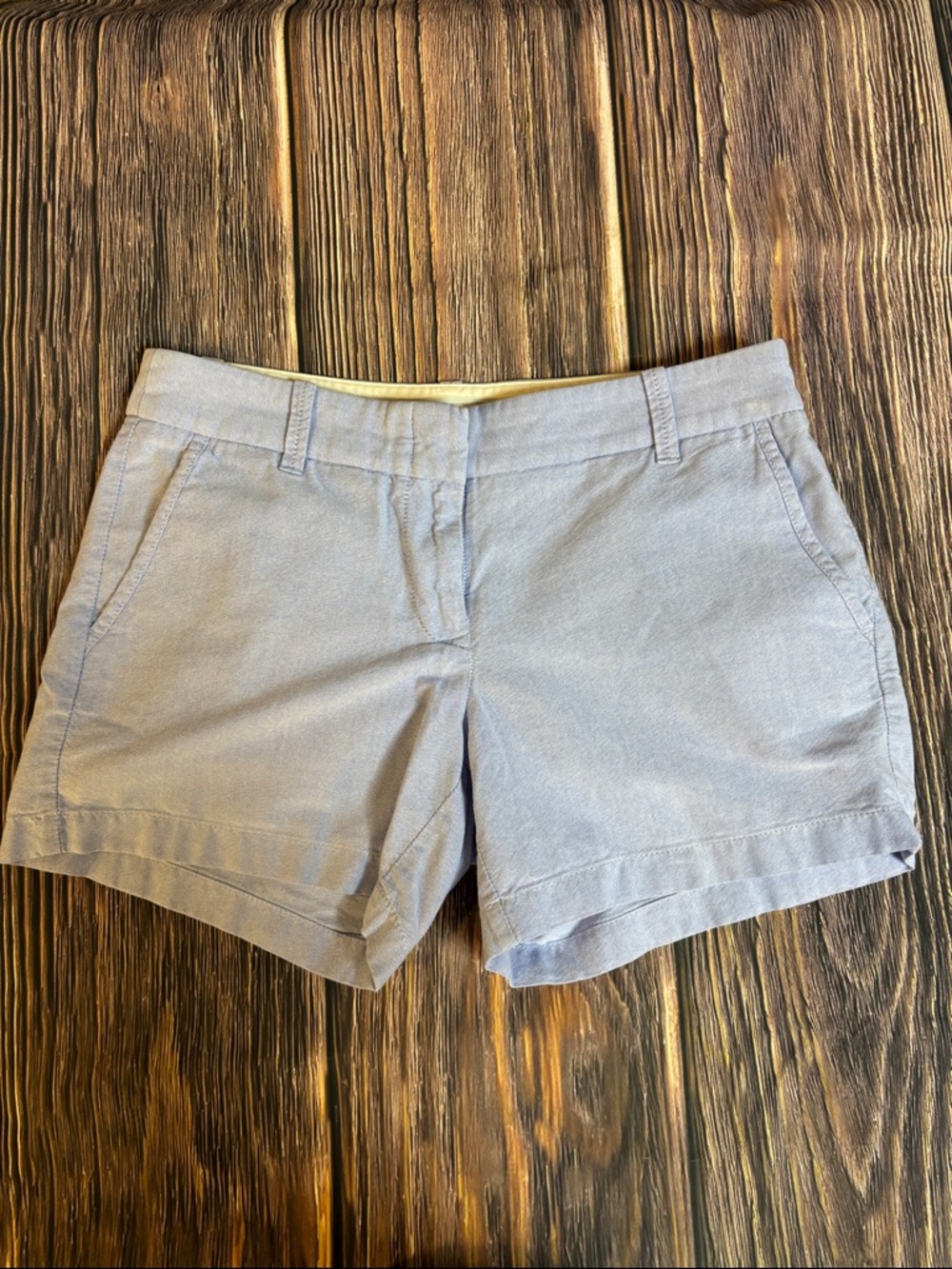 Light Blue Women’s Cotton Blend Shorts (0067)